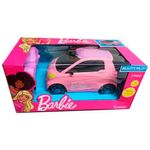 carrinho de controle remoto candide barbie beauty pilot rosa