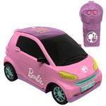 carrinho de controle remoto candide barbie beauty pilot rosa