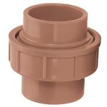 união soldável amanco 11874 pvc 25mm marrom (mp)