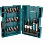kit de bits makita com adaptador de troca rapida e broca escareadora com 29 peças d-73477 (mp)