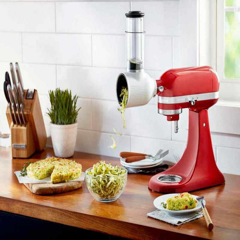 acessórios kitchenaid ralador e fatiador para stand mixer, branco - ki916cbona