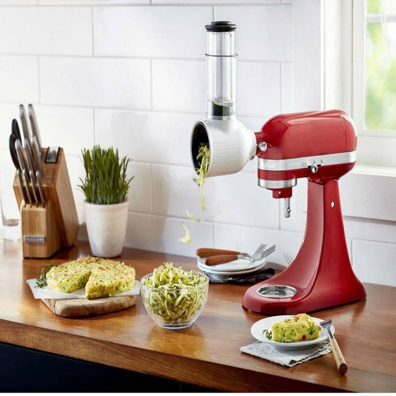 acessórios kitchenaid ralador e fatiador para stand mixer, branco - ki916cbona