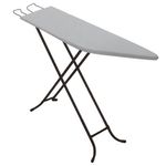 tábua de passar utimil com ponta e forro metalizado preto - pr210