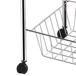 fruteira com 3 cestos fixos e tampo de metal utimil cr567