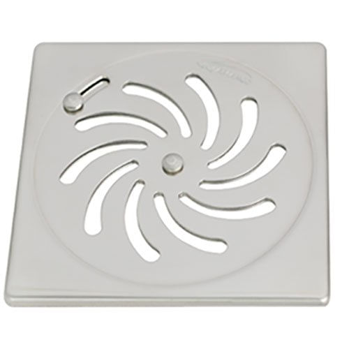 Grelha Vortice Inox Abre/Fecha Quadrado Dn100 Amanco