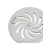 grelha vórtice abre e fecha redonda amanco 99067 dn 100mm inox (mp)