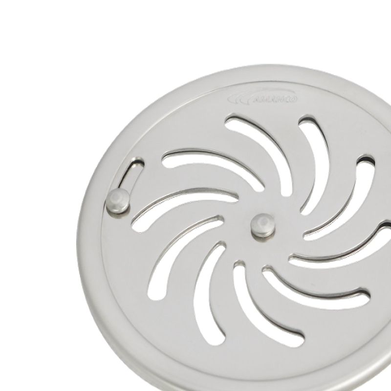 grelha vórtice abre e fecha redonda amanco 99067 dn 100mm inox (mp)