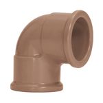 joelho 90° soldável amanco pvc 25mm marrom (mp)