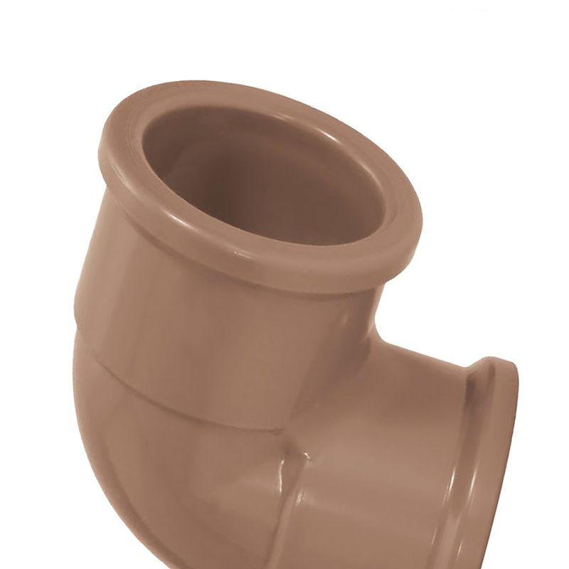 joelho 90° soldável amanco pvc 25mm marrom (mp)