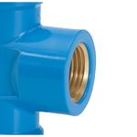 tê soldável com bucha de latão amanco 11842 pvc 20mm x 1/2" azul (mp)