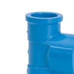 tê soldável com bucha de latão amanco 11842 pvc 20mm x 1/2" azul (mp)