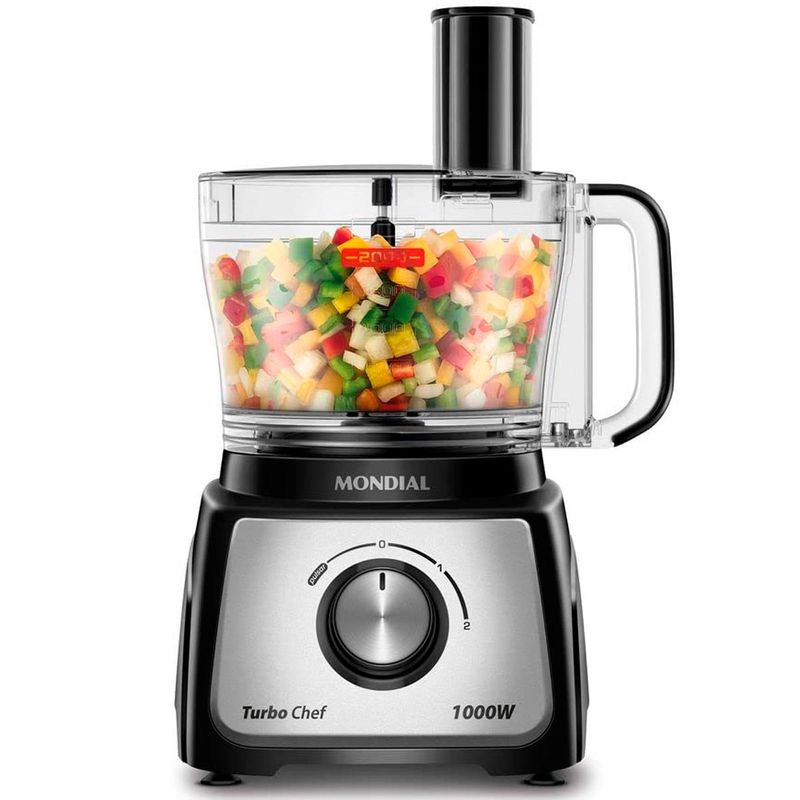 multiprocessador mondial turbo chef 5 em 1 60hz preto mpn-01-b