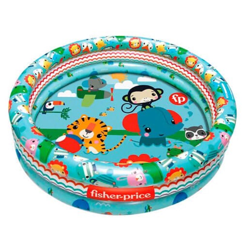 piscina de bolinhas inflável fun fisher price com 25 bolinhas f0053-7