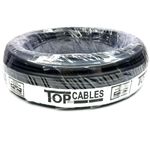cabo elétrico 10mm preto 25 metros top cables (mp)