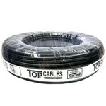 cabo elétrico 10mm preto 50 metros top cables (mp)