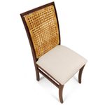 cadeira artefama madeira maciça bege 2962