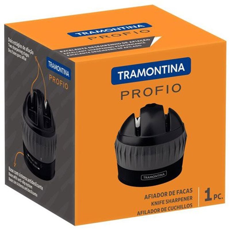 afiador de facas tramontina profio preto 24038000