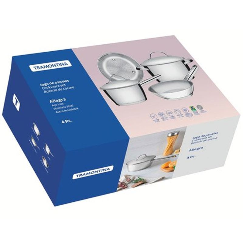jogo de panelas tramontina 4 peças allegra 65660270