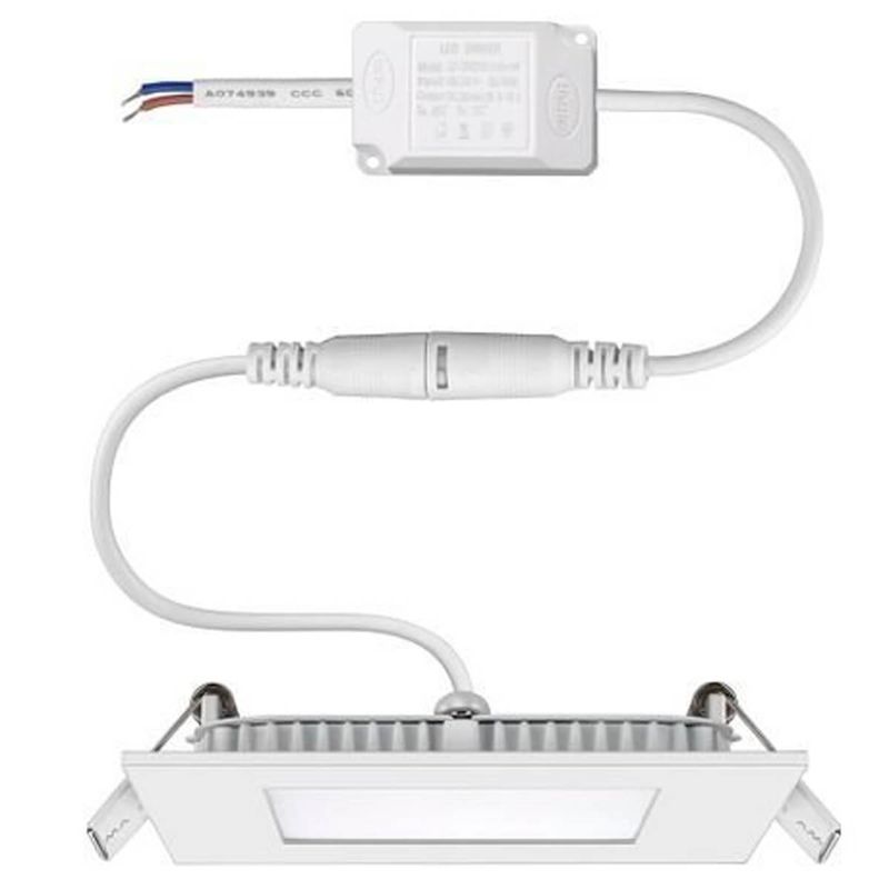 painel led quadrado de embutir 24w bivolt 6500k elgin luz branca (mp)