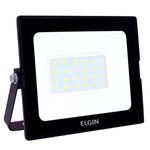 refletor led 30w elgin luz branca 6500k preto (mp)