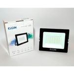 refletor led 30w elgin luz branca 6500k preto (mp)
