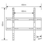 suporte fixo para tv de 32” a 55” brasforma ultra slim - sbrp404