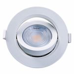 spot embutir taschibra alltop led par20 redondo 7w 3000k 15090203 branco (mp)