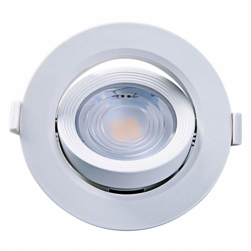 spot embutir taschibra alltop led par20 redondo 7w 3000k 15090203 branco (mp)