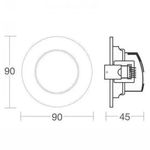 spot embutir taschibra alltop led par20 redondo 7w 3000k 15090203 branco (mp)