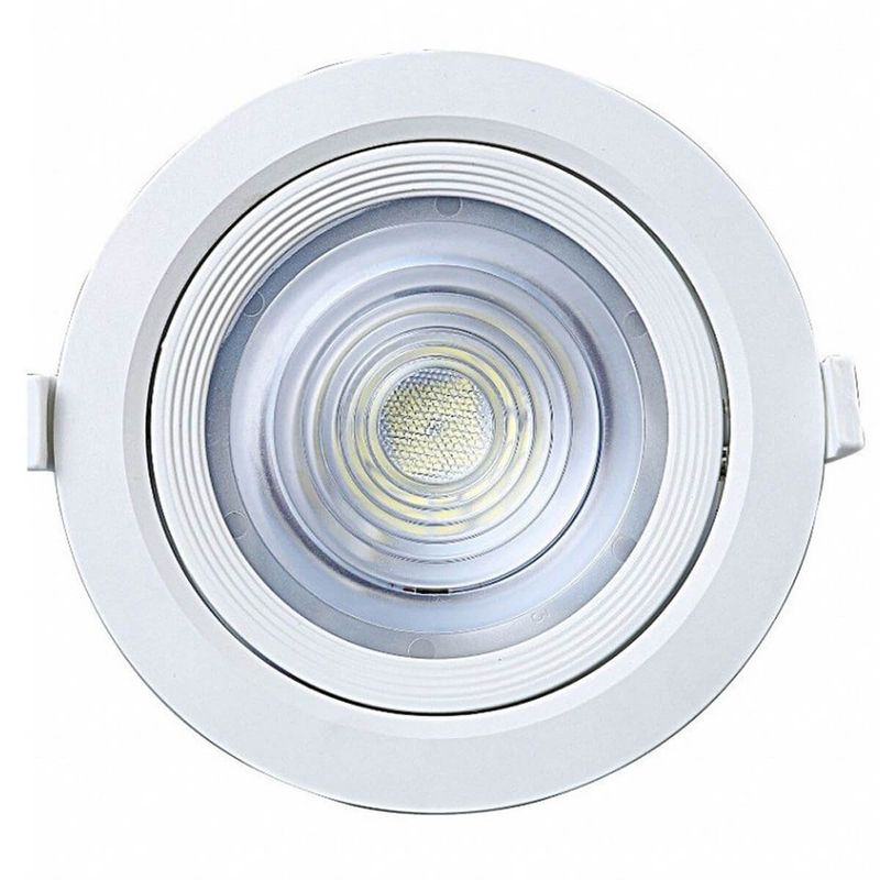 spot embutir taschibra alltop led par30 redondo 10w 3000k 15090205 branco (mp)