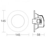 spot embutir taschibra alltop led par30 redondo 10w 3000k 15090205 branco (mp)