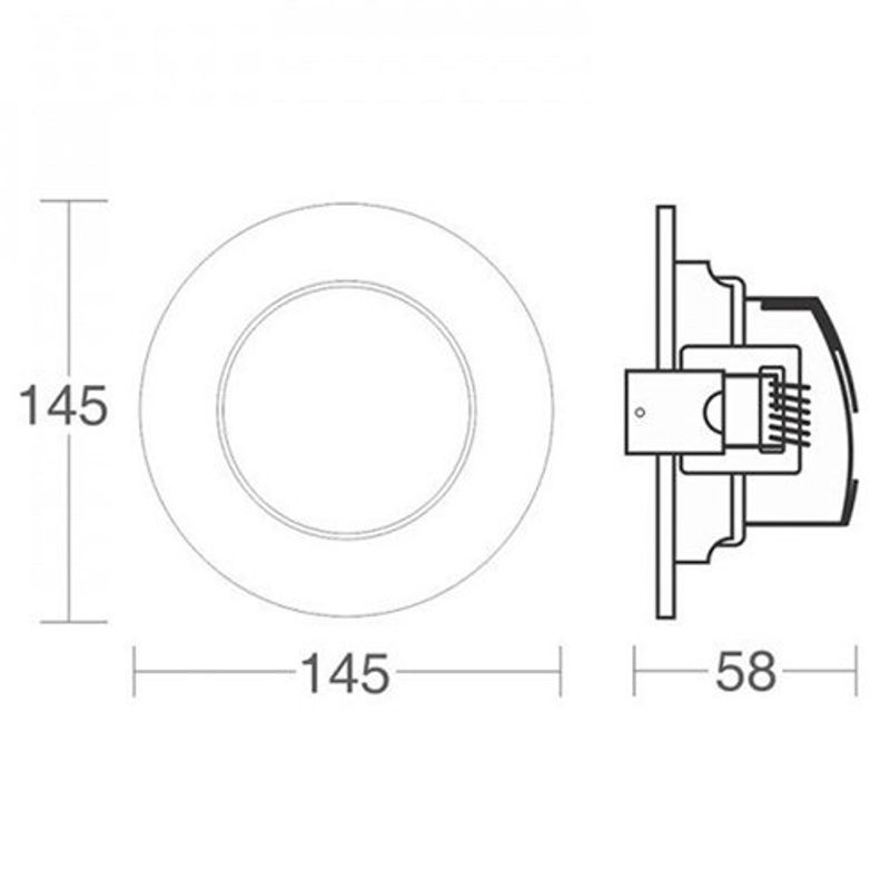 spot embutir taschibra alltop led par30 redondo 10w 3000k 15090205 branco (mp)
