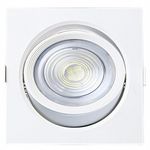 spot embutir taschibra alltop led par30 quadrado 10w 3000k 15090197 branco (mp)