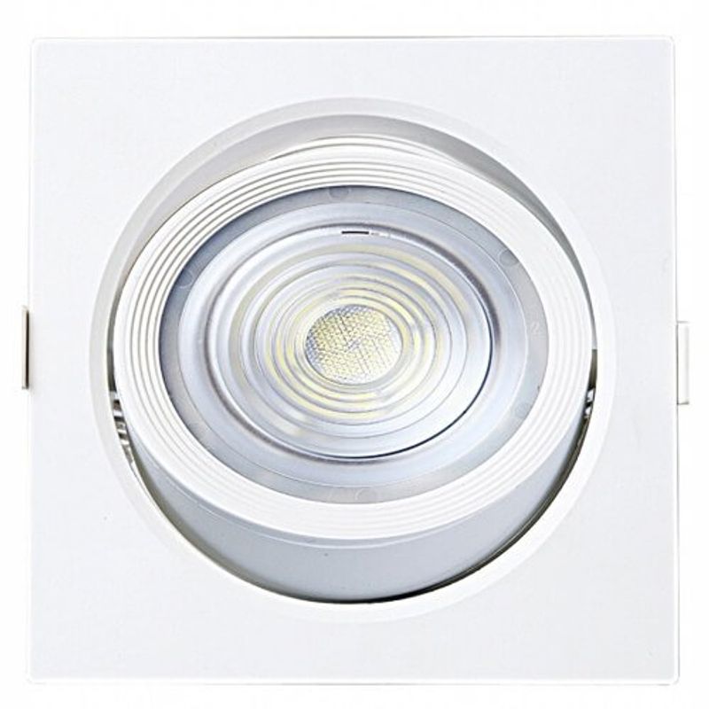 spot embutir taschibra alltop led par30 quadrado 10w 3000k 15090197 branco (mp)