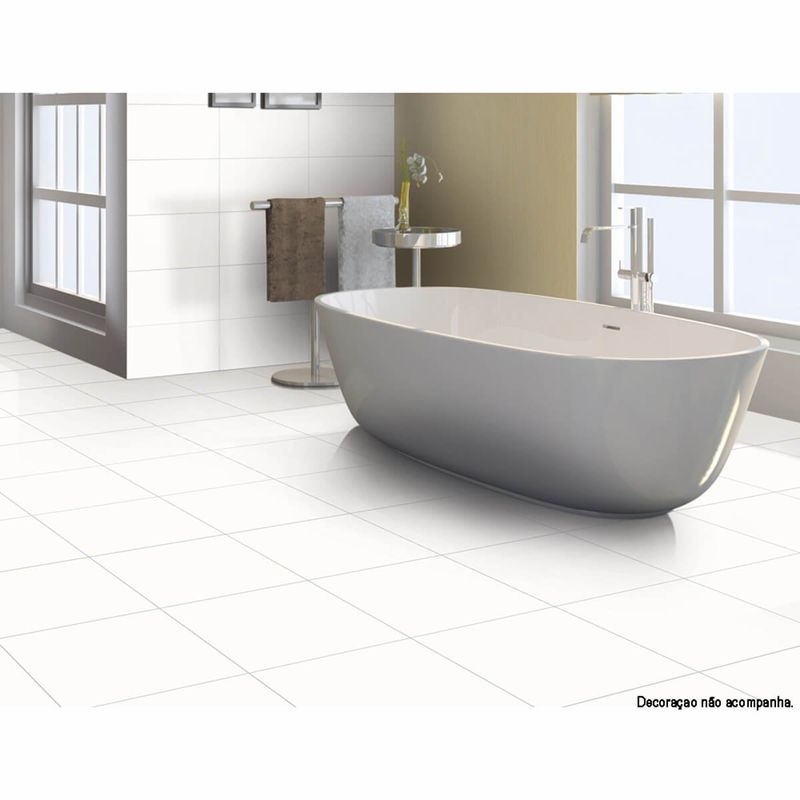 piso cerâmico brilhante cristofoletti classic bianco 56x56cm caixa 2,20m² (mp)