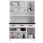 armário de cozinha telasul mirage tampo branco 21001