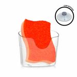 suporte para esponja paramount com ventosa diamond transparente - 1250