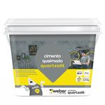 revestimento quartzolit acrílico cimento queimado cinza médio 4,5kg (mp)
