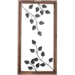 quadro latcor folhas verde e marrom - j066a-1