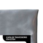 fronha fibrasca de cetim bye bye frizz 50x70cm prata - 3760