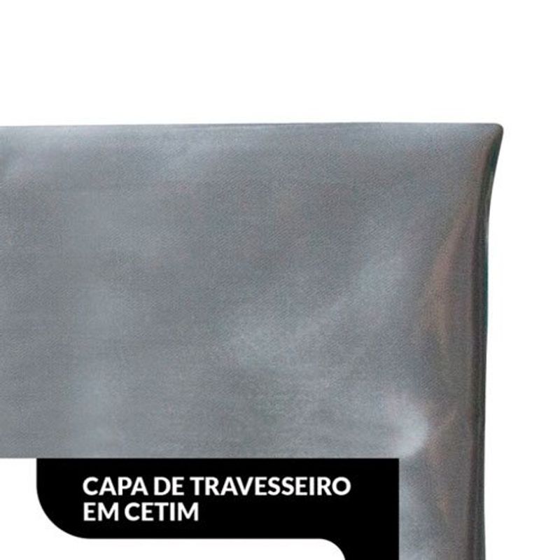 fronha fibrasca de cetim bye bye frizz 50x70cm prata - 3760