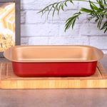 assadeira tramontina funda alumínio com revestimento antiaderente 22cm 1,9l vermelha - 20051722