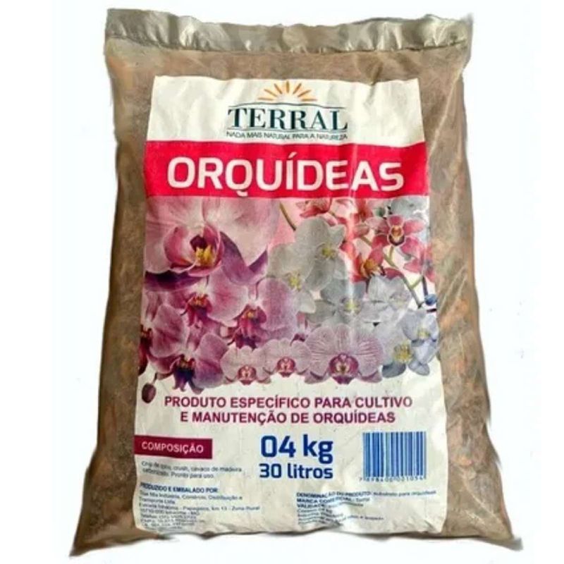 substrato terral composto orquídeas 4kg 30 litros (mp)