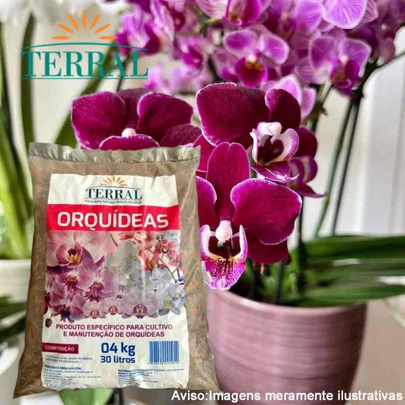 substrato terral composto orquídeas 4kg 30 litros (mp)