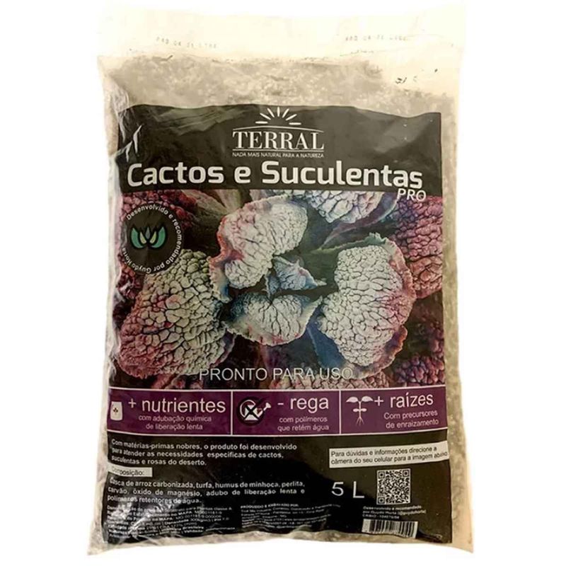 substrato terral composto suculentas 5 litros (mp)