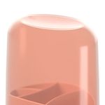 porta escova coza com tampa bulky rosa blush 10447/0344