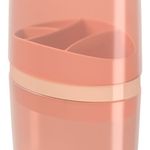 porta escova coza com tampa bulky rosa blush 10447/0344