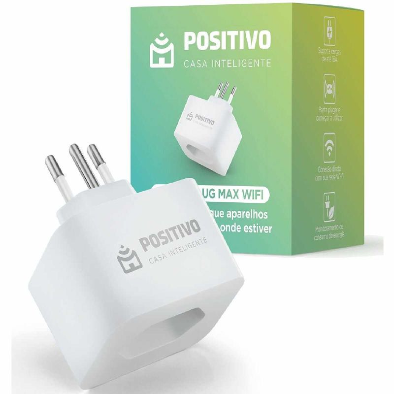 smart plug max positivo wi-fi (219901)