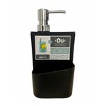 dispenser para detergente martiplast e esponja trium 650ml preto - dt 500 ptf