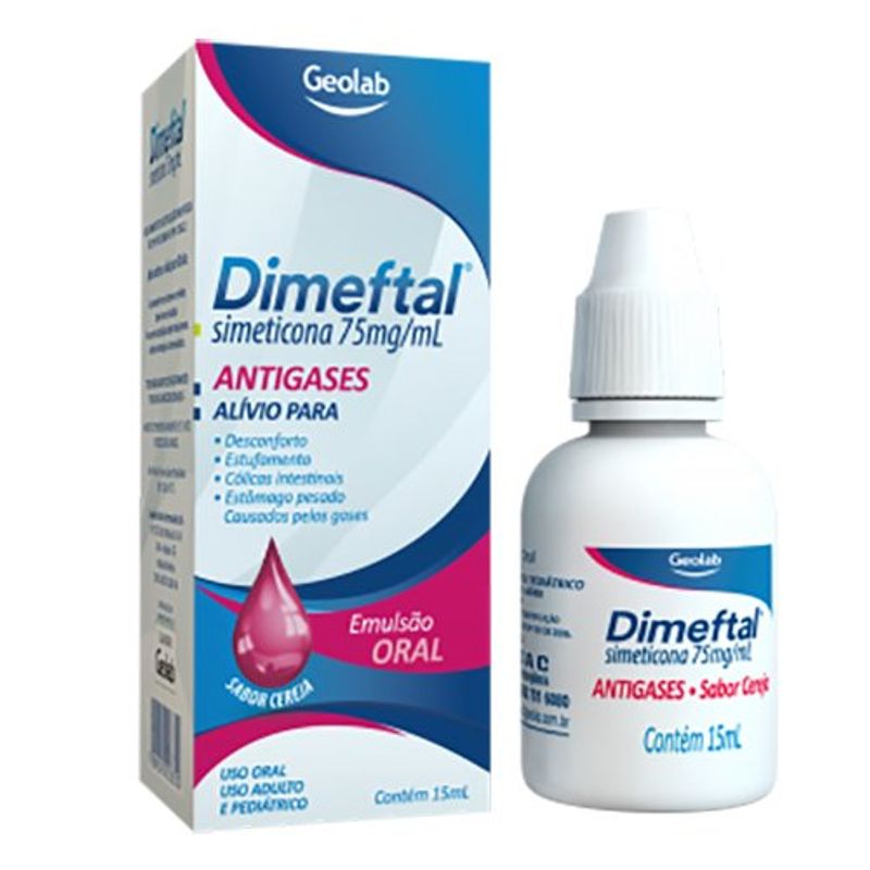 Dimeftal 75mg/mL Solução Oral 15mL Geolab